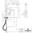 VILLEROY ET BOCH - Evier  Subway Pure 60 égouttoir à droite vidage auto + Robinet de cuisine Steel Shower Anthracite - vignette