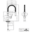 VILLEROY ET BOCH - Evier  Subway Pure 60 égouttoir à droite vidage auto + Robinet de cuisine Steel Expert Compact Anthracite - vignette