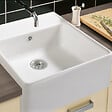 VILLEROY ET BOCH - Evier timbre office  Tradition Blanc CeramicPlus avec vidage automatique - vignette