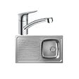 HANSGROHE - Evier 1 bac S21 inox + robinet de cuisine Logis M31 120 chromé - vignette