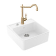 VILLEROY ET BOCH - Evier  Timbre d'office Tradition 1 cuve vidage auto + Robinet de cuisine Avia 2.0 Or Mat - vignette