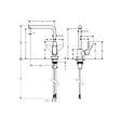 HANSGROHE - Evier 1 bac 840 S52 synthèse noir + robinet de cuisine Focus M41 160 chromé - vignette