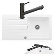 VILLEROY ET BOCH - Evier  Architectura 60 vidage auto + Robinet de cuisine Como Shower Window Anthracite - vignette