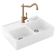 VILLEROY ET BOCH - Evier  Timbre d'office Tradition 2 cuves vidage auto + Robinet de cuisine Avia 2.0 Bronze - vignette