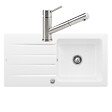 VILLEROY ET BOCH - Evier  Architectura 60 vidage auto + Robinet de cuisine Como Shower Acier Massif - vignette