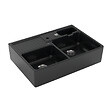 VILLEROY ET BOCH - Evier 2 cuves timbre office  Tradition Pure Black CeramicPlus avec vidage automatique - vignette