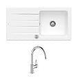 VILLEROY ET BOCH - Evier 100 x 51 cm  Architectura 60 Blanc + Robinet cuisine Bauloop - vignette