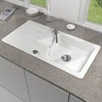 VILLEROY ET BOCH - Evier 100 x 51 cm  Architectura 60 Blanc + Robinet cuisine Bauloop - vignette