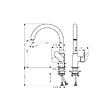 HANSGROHE - Evier 1 bac 840 S52 synthèse noir + robinet de cuisine Vernis Blend M35 210 noir mat - vignette