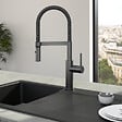 VILLEROY ET BOCH - Robinet cuisine  Steel expert 2.0 anthracite + nettoyant - vignette