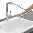 VILLEROY ET BOCH - Robinet cuisine  Subway Style Shower acier massif + nettoyant - vignette
