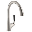 JACOB DELAFON - Mitigeur cuisine Malleco Bec haut inox brossé douchette extractible - vignette