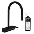 HANSGROHE - Robinet de cuisine avec douchette Aquno Select M81 170 sBox 3 jets noir mat + nettoyant Briochin - vignette