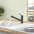 VILLEROY ET BOCH - Robinet cuisine rabattable  Como Shower window Anthracite - vignette