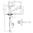 VILLEROY ET BOCH - Robinet cuisine rabattable  Como Shower window Inox + nettoyant - vignette