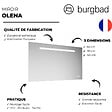 BURGBAD - Miroir LED 120 cm Olena tactile et antibuée - vignette