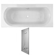 JACOB DELAFON - Pack baignoire droite 180 X 80 Elise + pare bain struktura - vignette