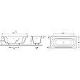 JACOB DELAFON - Pack baignoire droite 180 X 80 Elise + pare bain struktura - vignette