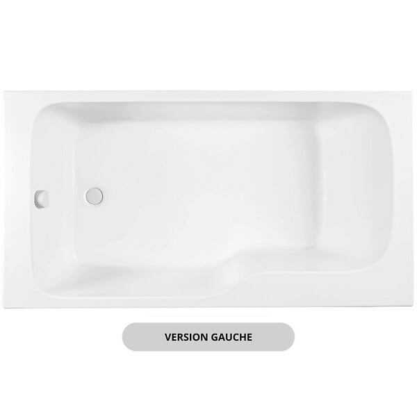 JACOB DELAFON - Baignoire bain douche Malice + nettoyant 160 x 85, version gauche - large