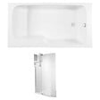 JACOB DELAFON - Baignoire bain douche Malice + pare bain + étagère 170 x 90 v. droite - vignette