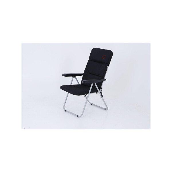 O'CAMP - Lot de 2 fauteuils de camping confort pliables - Multipositions - 70 x 62 x 105 cm - large