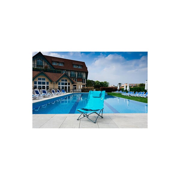 O'SUN - Lot de 2 sièges de plage pliables - Housse de transport inclus - 40 x 40 x 70 cm - large