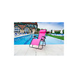 O'COLORS - Lot de 2 fauteuils relax de jardin - Multi positions - Bleu et rose - vignette