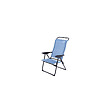 O'CAMP - Fauteuil de camping 5 positions pliable - Bleu - Dimensions : 70 x 62 x 105 cm - vignette