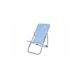 O'SUN - Chilienne de jardin pliable - 4 positions - Bleu - Dimensions : 96 x 55 x 98 cm - vignette