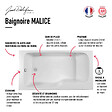JACOB DELAFON - Baignoire bain douche Malice + nettoyant 170 x 90, version gauche - vignette