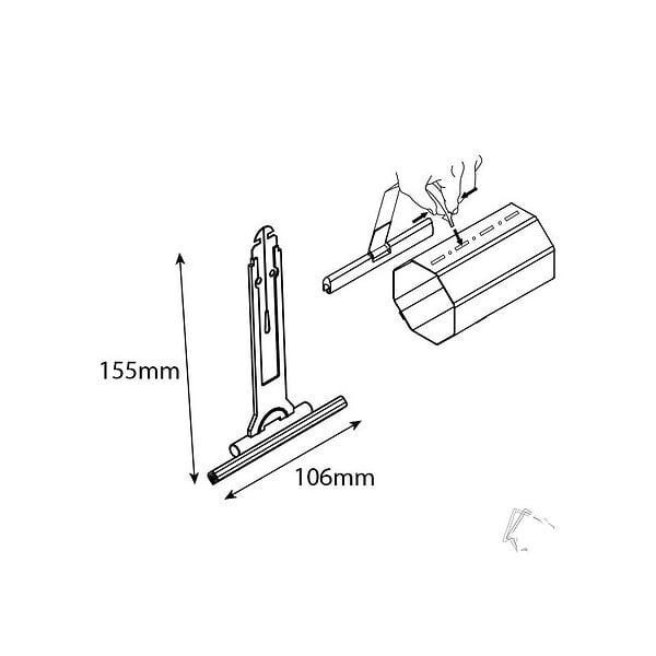 GAVIOTA SIMBAC - Lot de 3 - Attaches souples 150/165 pour volet roulant - large