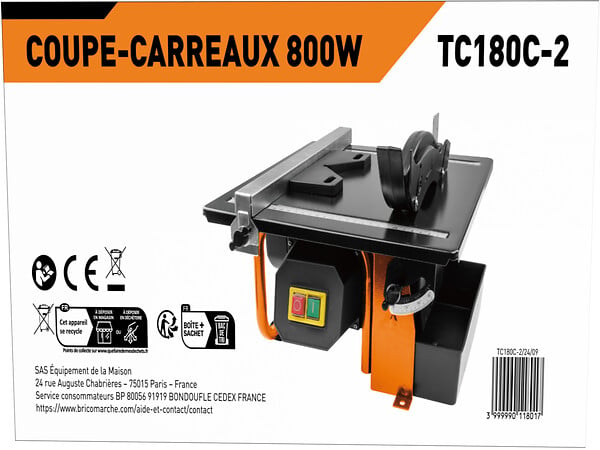 Coupe carreaux électrique  800W - large