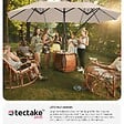 TECTAKE - Parasol SILIA en aluminium 460 x 270 cm beige - vignette