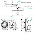 HANSGROHE - Colonne douche thermostatique Ecostat Square Douche de tête Vernis Shape Flexible Isiflex Douchette Pulsify chromé - vignette