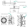 HANSGROHE - Colonne douche thermostatique Ecostat Square Douche de tête Vernis Flexible Isiflex Douchette Vernis Blend noir - vignette