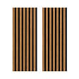 FORESTEA - Lot de 2 Panneaux tasseaux bois MDF acoustic décor  chêne bronze sur feutrine noire 2600x300x17mm PEFC 70% - vignette