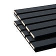 FORESTEA - Lot de 2 Panneaux tasseaux bois MDF acoustic décor chêne lave sur feutrine 2600x300x17mm PEFC 70% - vignette