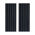 FORESTEA - Lot de 2 Panneaux tasseaux bois MDF acoustic décor chêne lave sur feutrine 2600x300x17mm PEFC 70% - vignette
