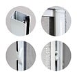 VOLET-MOUSTIQUAIRE - Moustiquaire Enroulable Latérale Alu H220 cm x L130 cm Blanc - vignette