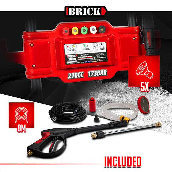 BRICK - Nettoyeur haute pression thermique 173 bars max - 210CC - large