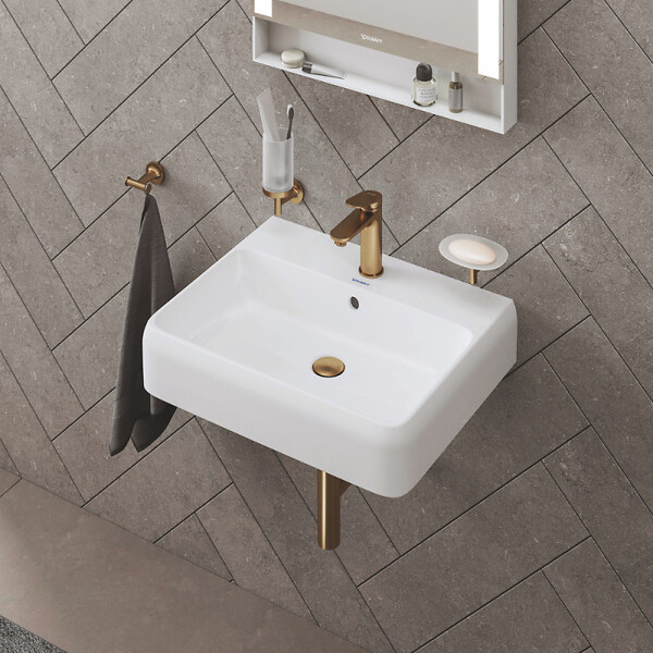 DURAVIT - Mitigeur lavabo Wave M sans vidage bronze brossé - large