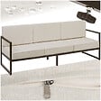 TECTAKE - Canapé de jardin COMOSA 3 places marron/beige - vignette