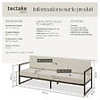 TECTAKE - Canapé de jardin COMOSA 3 places marron/beige - vignette