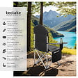 TECTAKE - Chaise de camping rembourrée pliable MTX noir - vignette