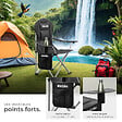 TECTAKE - Chaise de camping rembourrée pliable MTX noir - vignette
