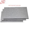 MCCOVER - Crédences - Lot de 3 - Réversible- en aluminium brossé 100 x 50 x 0.3cm Aluminum brossé, ep.3 mm, l.50 cm, L.100 cm - vignette