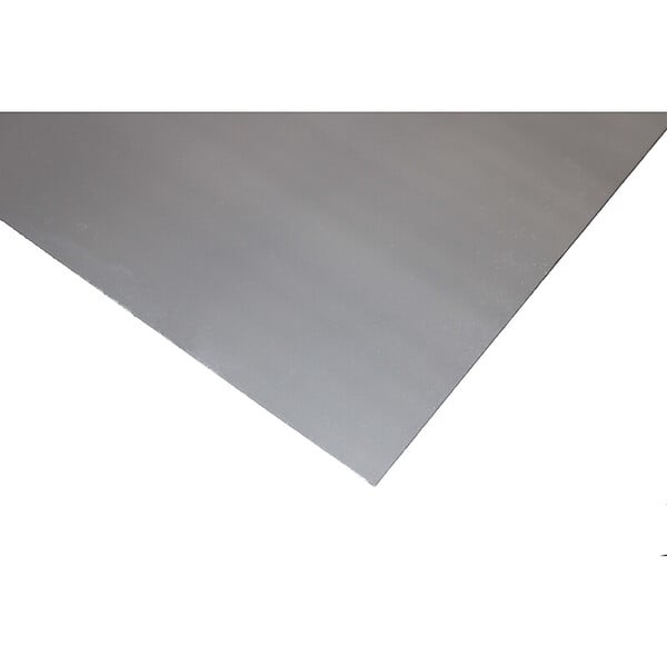 MCCOVER - Crédence - réversible - en aluminium brossé / aluminium brut 200 x 100 x 0.3 cm + 3 profils de finition en U Aluminum brossé, ep.3 mm, l.100 cm, L.200 cm - large