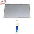 MCCOVER - Crédence - réversible - en aluminium brossé / aluminium brut 200 x 100 x 0.3 cm + Mastic silicone transparent Aluminum brossé, ep.3 mm, l.100 cm, L.200 cm - vignette