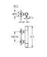 GROHE - Mitigeur de douche thermostatique mural chromé GROHTHERM 500 GROHE 34795000 - vignette