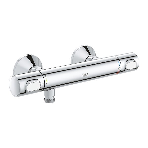 GROHE - Mitigeur de douche thermostatique mural chromé GROHTHERM 500 GROHE 34795000 - large
